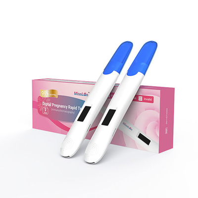 หน้าแรก ปัสสาวะ 25mIU/ML HCG Pregnancy Strip Test Diagnostic Plastic Kit