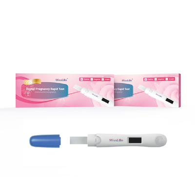 การทดสอบ HCG การตั้งครรภ์ก่อนกำหนดแบบดิจิตอล MDSAP 510k พร้อมผลลัพธ์ที่รวดเร็ว