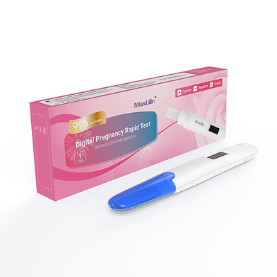 ชุดทดสอบ HCG แบบดิจิตอล ODM พร้อมผล +/- ความแม่นยำ 99.9% สำหรับการตรวจจับการตั้งครรภ์
