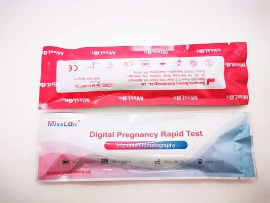 ชุดทดสอบการตั้งครรภ์แบบดิจิตอล 10 MIU/Ml แม่นยำ 99.9%